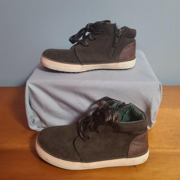 Cat & Jack Brown Boots Toodler Size 9  lace up - Picture 5 of 7